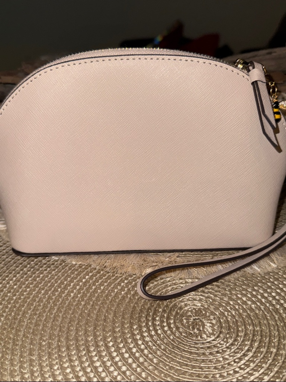 kate spade Pale Pink Floral Appliqué Cosmetic Case - Picture 3 of 4